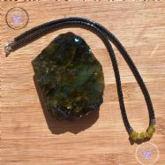 Hematite Necklace With Yellow Opal Chips